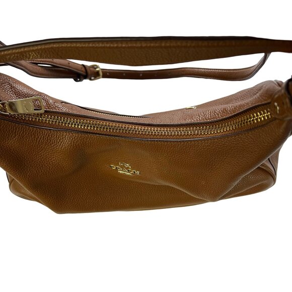 COACH Medium size, brown, CROSSBODY, SHOULDER, LEATHER HOBO BAG. - Picture 10 of 15